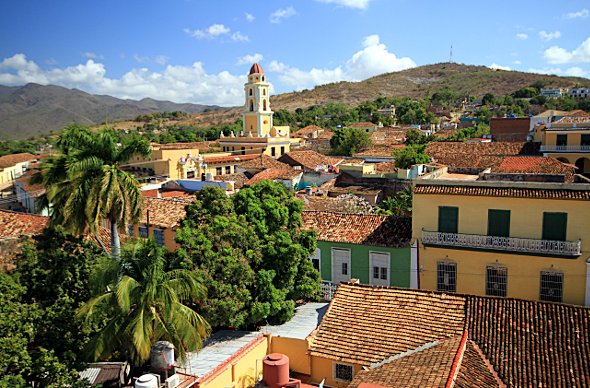Dächermeer der Stadt Trinidad auf Kuba